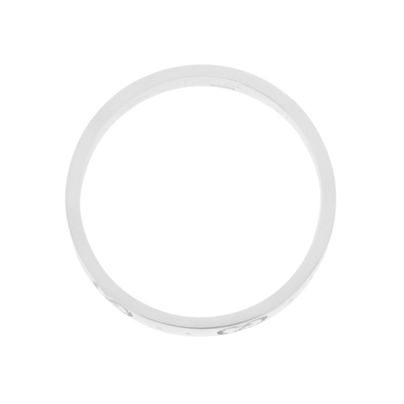 Gucci Icon Logo 18k White Gold 6 Mm Wide Ring - Picture 4 of 6